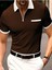 Unisex Fermuarlı Kısa Kol %100 Pamuk Golf T-Shirt 1