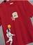 Kids Basketbol Oynayan Astronot Baskılı Oversize Bisiklet Yaka Çocuk T-Shirt 4