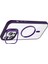 iPhone 14 Pro Max Kılıf Standlı ve Kamera Lens Hediyeli M-Safe Şarj Özellikli Arth Etro Kapak - Siya 4