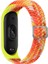 Xiaomi Mi Band 6 Uyumlu Krd-49 Örgü Kordon Arth - Kırmızı-Beyaz 2