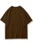 Kadın Leopar Kurdele Baskılı Oversize %100 Pamuk T-Shirt 2