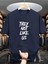 Unisex They Not Like Us Baskılı Oversize T-Shirt 1