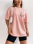 Büyük Beden Kadın Moon And Sun 'güneş ve Ay' Baskılı %100 Pamuk Bisiklet Yaka Oversize T-Shirt 4