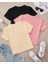 Kız Çocuk Baskılı 3'lü Set Pamuklu Oversize T-Shirt 2