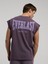 Bronx 1910 Oversize Yıkamalı Mor Erkek Kolsuz Sweatshirt 4