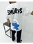 The Smurfs Baskılı Oversize Unisex Pamuk T-Shirt 2