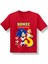 Kids Kırmızı Sonic Kahramanlar Baskılı Erkek Çocuk Kısa Kollu T-Shirt 3-14 Yaş 1