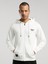 Ever Essentials Regular Beyaz Erkek Kapüşonlu Full Zip Sweatshirt 2