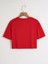 Çocuk Kalp Baskılı Oversize Crop T-Shirt 3