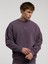 Bronx 1910 Yıkamalı Erkek Mor Sweatshirt.305 2