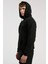 Ever Essentials Regular Siyah Erkek Kapüşonlu Full Zip Sweatshirt 2
