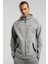 Champions Collection Gri Erkek Yüksek Yaka Full Zip Kapüşonlu Sweatshirt 2