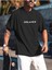 Dreamer Baskılı Oversize Bisiklet Yaka Yazlık Pamuk T-Shirt 1
