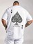 Unisex Maça As Baskılı Oversize %100 Pamuk T-Shirt 1