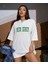 New Jersey Baskılı Oversize Unisex Pamuk T-Shirt 1