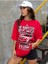 Top Racing Araba Los Angels California Baskılı Oversize T-Shirt 3