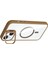 Iphone 14 Kılıf Kamera Korumalı Magsafe Şeffaf Renkli Kenar Standlı + Lens Koruyucu 2