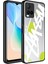 Vivo Y21S Kılıf Aynalı Desenli Kamera Korumalı Parlak Arth Mirror Kapak-Yazı 1