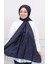 Zebra Jakar Desenli Ipek Şal 05139 Lacivert 2