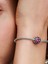 Işıltılı Pavé Yuvarlak Pembe Charm 925 Ayar Gümüş 4