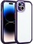Apple iPhone 14 Kılıf Kamera Korumalı Renkli Kenar ve Çerçeve Tasarımlı Mtsc Vitamin Kapak-Derin Mor 1