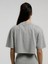 Ever Essentials Comfort Gri Melanj Kadın Crop Tişört 4