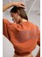 Bronx 1910 Oversize Turuncu Crop Kadın Kısa Kollu Sweatshirt 5