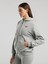 Ever Classics Wmn Gri Melanj Kadın Kapüşonlu Full Zip Sweatshirt 5