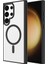 Galaxy S24 Ultra Kılıf Magsafe Şarj Özellikli Arth Krom Magsafe Silikon Kapak-Koyu Yeşil 2