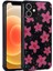 iPhone 12 Kılıf Simli Desenli Kamera Korumalı Parlak Arth Popy Kapak-Çiçek 1
