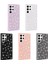 Galaxy S23 Ultra Kılıf Parlak Taşlı Tasarım Arth Pırlanta Kapak-Pembe 4