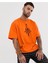 Skullcracked Baskılı Bisiklet Yaka Oversize Unisex Tshirt 2