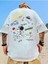 Büyük Beden Just Be Free Galaxy Astronot V2 Baskılı Oversize Bisiklet Yaka T-Shirt 2