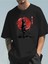 Unisex Samuray Baskılı Oversize T-Shirt 1