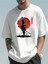 Unisex Samuray Baskılı Oversize T-Shirt 1