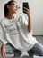 Unisex Keep Moving For Ward Baskılı Oversize %100 Pamuk T-Shirt 1