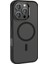 Apple iPhone 16 Pro Kılıf Magsafe Şarj Özellikli Parlak Kamera Çerçeveli Mtsc Kost Kapak-Rose Brown 2