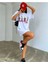 Büyük Beden Space Jam Uzay Basket Takımı Baskılı Oversize Bisiklet Yaka T-Shirt 3