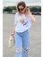 Renkli Self Love Baskılı Oversize Bisiklet Yaka T-Shirt 1