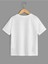 Hello Astronot Baskılı Oversize Bisiklet Yaka Beyaz Çocuk T-Shirt 2