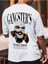 Unisex Gangsters Baskılı Oversize %100 Pamuk T-Shirt 1