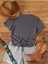 Büyük Beden Flower Moon Baskılı Bisiklet Yaka Oversize T-Shirt 2