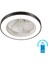 -KCF297-15 Watt Ledli Dekoratif Tavan Vantilatörü Siyah Ferrg 1