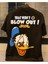 Donald Duck Blow Out Baskılı Oversize Unisex Pamuk T-Shirt 1