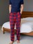 2’li Erkek Pijama Altı Kareli Cepli Süet Kumaş Rahat Kesim Regular Fit İpli Beli Lastikli Ekoseli Yeşil Kırmızı Eşofman Tek Alt 3