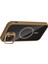 iPhone 11 Kılıf Standlı ve Kamera Lens Hediyeli M-Safe Şarj Özellikli Arth Etro Kapak - Gri 8