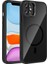 iPhone 11 Kılıf Standlı ve Kamera Lens Hediyeli M-Safe Şarj Özellikli Arth Etro Kapak - Siyah 1