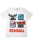 Kids Red Bal 4 Oyun Karakterleri Baskılı Overisize Çocuk T-Shirt 1