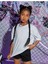 Kids Beyaz Basklı Oversize Çocuk T-Shirt 2
