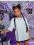 Kids Beyaz Basklı Oversize Çocuk T-Shirt 4
